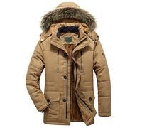 Doudoune Homme Hiver Chaud Veste Matelassée Veste Tres Chaude, Manteau Courtes Grande Taille Zippée Matelassée Doudoune Homme Manches Longues Blousons Ultra Légère Rembourrée Casual