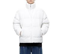 Doudoune Homme Hiver Veste Automne Blouson Chaud, Puffer Hommes Thermiques Épaissie Au Jour Le Jour Doudoune Section Courte sans Capuche Respirante Extérieur Intérieur Décontractés