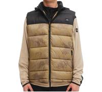 Doudoune Homme O'Neill Puffer Bodywarmer - Marron/Noir - Sans Manches - Avec Capuche - Motifs Imprimés M