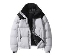Doudoune Homme sans Capuche Veste Automne Parka Hiver, Puffer Hommes Thermiques Épaissie Au Jour Le Jour Doudoune Section Courte sans Capuche Respirante Extérieur Intérieur Décontractés
