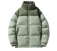 Doudoune Homme sans Capuche Veste Matelassée Blouson Chaud, Doudoune avec Capuche Mi-Long Quilting Manteau Puffer Homme Remplissage Thermiques Légèrement Imperméable Au Quotidien Extérieur