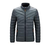 Doudoune Homme Veste Doudoune Duvet Plume Fine Veste Matelassée Puffer Jacket Quilted Jacket Blouson Matelassé Homme Hiver Chaud Courte Mi Saison Grande Taille Voyage Randonnée Oversize Gris L
