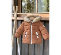 Doudoune imperméable doublée sherpa avec capuche chincha camel 12M(74CM)