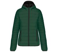 Doudoune Légère À Capuche - Femme - K6111 - Vert Forêt