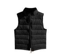 Doudoune Légère En Duvet Pour Enfants Garçons Et Filles Sans Manches Avec Fermeture éClair IntéGrale Veste D'Extérieur Légère Et Coupe-Vent Matelassé Garçons Filles Doudoune Gilets (Black, 7-8 Years)