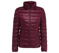 Doudoune Legere Femme Doudoune Légère Femme Hiver Veste Doudoune Fine Ultralight Femme Grande Taille Veste Matelassée Puffer Jacket Femme Blouson Doudoune Duvet Plume Cintrée Oversize Femme Rouge 3XL