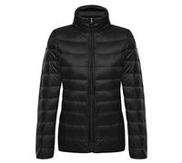 Doudoune Legere Femme Hiver Chaud Veste Doudoune Légère Femme Grosse Parka Doudoune Duvet Matelassée Fine Courte Cintrée Femme Grande Taille Manteau Doudoune Plume Matelassé Ultralight Oversize Noir L
