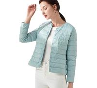 Doudoune Legere Femme Hiver Chaud Veste Doudoune Légère Femme Grosse Parka Doudoune Duvet Matelassée Fine Courte Cintrée Femme Manteau Doudoune Plume Matelassé Ultralight Oversize Femme Sport Bleu L