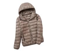 Doudoune Legere Femme Hiver Doudoune Légère À Capuche Femme Veste Matelassée Puffer Jacket Femme Grande Taille Blouson Matelassé Doudoune Duvet Ultralight Fine Chaude Femme Legere Pliable Kaki 4XL
