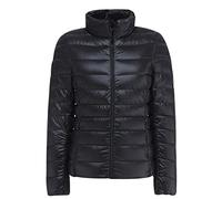 Doudoune Légère Femme Hiver Grande Taille - Veste Matelassée Ultralight Fine Puffer Jacket - Blouson Duvet Plume Cintrée Oversize Noir 4XL
