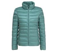 Doudoune Légère Femme Hiver Veste Fine Ultralight Grande Taille Matelassée Puffer Jacket Blouson Duvet Plume Cintrée Oversize Vert 4XL