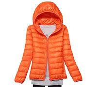 Doudoune Légère Femme Veste Doudoune Legere Femme Capuche Fine Packable Puffer Jacket Blouson Matelassé Femme Grande Taille Doudoune Duvet Plume Ultralight Femme Pliable Oversize Imperméable 3XL