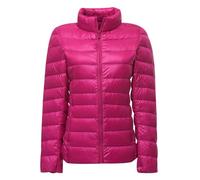 Doudoune Legere Femme Veste Doudoune Ultra Légère Femme Hiver Veste Matelassée Puffer Jacket Femme Mi Saison Grande Taille Blouson Matelassé Doudoune Duvet Chaude Ultralight Oversize Femme Rose 3XL