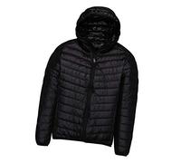 Doudoune Legere Homme a Capuche Duvet Veste Doudoune Matelassée Légère Manteau Doudoune à Capuche Light Chaude Blouson Doudoune Pliable Mi Saison Doudounes Legeres sans Capuche Hiver Courte Noir L