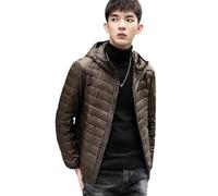 Doudoune Légère Homme Hiver Veste Doudoune À Capuche Legere Homme Veste Matelassée Puffer Jacket Men Parka Doudoune Ultralight Chaude Homme Blouson Doudoune Duvet Fine Homme Grande Taille Vert 4XL