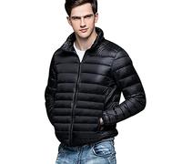 Doudoune Legere Homme Hiver Veste Doudoune Légère Fine Homme Matelassée Blouson Matelassé Chaud Puffer Down Jacket Doudoune Duvet Ultralight Impermeable Parka Oversize Homme Grande Taille Noir 4XL