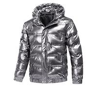 Doudoune Legere Homme Veste Mi Saison Blouson Hiver, Manteau Extérieur Intérieur Décontractés Hommes Doudoune Section Courte Épaissie À Capuche Respirante Thermiques Au Jour Le Jour