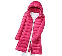Doudoune Legere Longue Femme Veste Doudoune Légère Femme Long Capuche Fine Hiver Puffer Jacket Blouson Matelassé Grande Taille Parka Doudoune Duvet Plume Femme Chaude Oversize Imperméable Rose 4XL