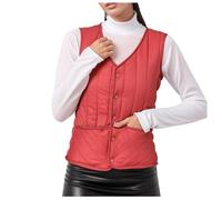 Doudoune Légère sans Manche Femme Col Roulé Grande Taille Hiver Veste Femmes Chaud Polaire Gilet Exterieur Reporter Travail