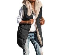 Doudoune Légère sans Manche Femme Ultra Chaud Veste Col Roulé Gilet Court Thermique légant Couleur Unie Ample Blouson Exterieur Reporter Travail