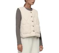 Doudoune Légère sans Manches Femme 2025 Gilet Veste Manche Col Roulé Court Thermique légant Couleur Unie Ample Coupe Classique Exterieur Reporter Travail