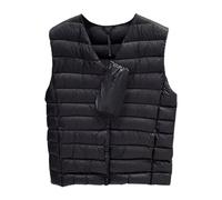 Doudoune Légère sans Manches Femme - Ultra Chaud Veste sans Manche Gilet Ultra Chaud Manteau Sans Manche Femme Grande Taille Hiver Doudoune Blouson Rembourré Manteau Camping Randonnée Automne Hiver