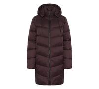 Doudoune long Ã capuche femme KAFFE Susanne Marron 38