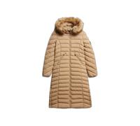 Superdry Fuji Longline Jacket Beige L Femme