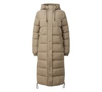 Doudoune longue à capuche avec cordon de serrage femme QS Vert L