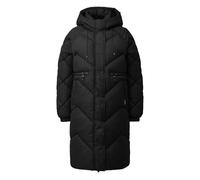Doudoune longue à capuche avec fermeture dissimulé femme QS Noir XL