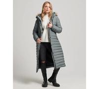 Doudoune longue Ã capuche femme Superdry Fuji Vert XS