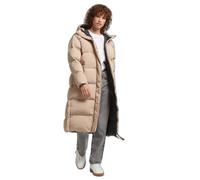 Superdry Studios Longline Duvet Jacket Beige M Femme