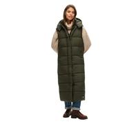 Doudoune longue Ã capuche sans manches femme Superdry Ripstop Vert S
