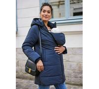 Doudoune longue et évolutive grossesse et post-partum marine 40