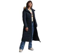 Superdry Super Long Line Fuji Jacket Bleu XS Femme