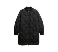 Superdry Long Liner Padded Jacket Noir L Femme