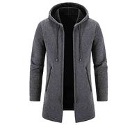 Doudoune Longue Homme Automne Et Hiver Chaud Doudoune Manches Longues Doudoune Longue Homme Pas Cher Sweat A Capuche Moto Veste Décontractée Sweat A Capuche Veste 2024 Cardigan Outwear