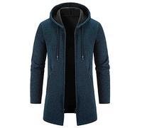 Doudoune Longue Homme Automne Et Hiver Chaud Noir Sans Manche Manches Longues Pas Cher Sweat À Capuche Moto Veste Décontractée Universi
