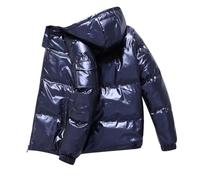 Doudoune Longue Homme Veste a Capuche Manteau Hiver, Doudoune avec Capuche Mi-Long Quilting Manteau Puffer Homme Remplissage Thermiques Légèrement Imperméable Au Quotidien Extérieur