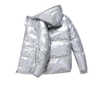 Doudoune Longue Homme Veste Mi Saison Veste Hiver Chaud, Blousons Décontractés Confortables Homme Puffer À Capuche Matelassé en Coton Extérieur Parka Thermiques Résistante À l'eau Coupe-Vent