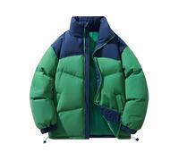 Doudoune Longue Interieur Running d'hiver Polaires Cuir Tactique Cycliste Fine avec Capuche Trois Quart Chic Sherpa Duvet Legere Matelassé Ski Veste a Capuche Homme Vert L