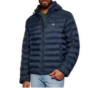 Calvin Klein Veste matelassée homme Nylon Hooded Puffer avec capuche Bleu (Ink) XL