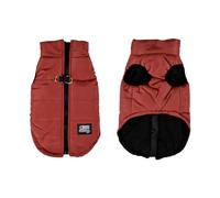 Doudoune Matelassée Doublure Polaire Fermeture Zip Taille M/35 cm Rouge