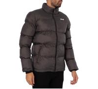 Doudoune matelassée Idaho homme SCHOTT noir/anthracite en polyester, capuche repliable, fermeture éclair M