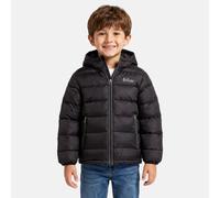 Doudoune Matelassée Zippée À Capuche Noir 12A