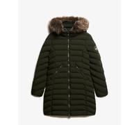 Superdry Fuji Faux Fur Jacket Vert XS Femme