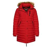 Superdry Fuji Mid Length Puffer Jacket Rouge XS Femme