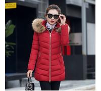 Doudoune Mi Longue Bordeaux - FUNMOON - Femme - Polyester - Fermeture éclair XS