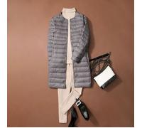 Doudoune Mi-Longue Femme à Capuche Funmoon - Couleur Unie - Hiver Chaud XS