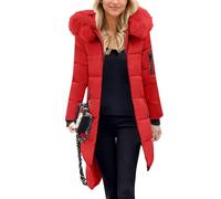 Doudoune Noir Saison Legere Imperméable Manteau Femme Hiver avec Capuche Moumoute Automne Doublé d'hiver D'intérieur Softshell Veste Teddy Sport Court Imperméables Sport Femme M
